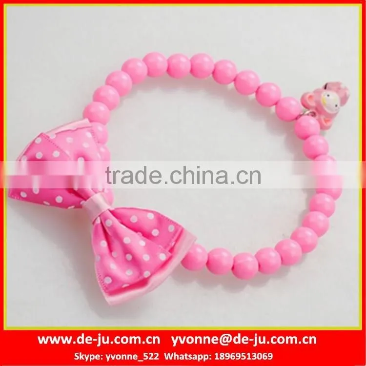 Pink Butterfly Pet Collar With Sparkly Rhinestones