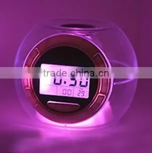 LCD clock with backlight / Temperature detection clock/music alarm clock