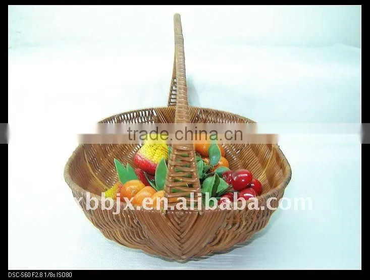 Egg shaped awn iron frame storage vegetable flower basket