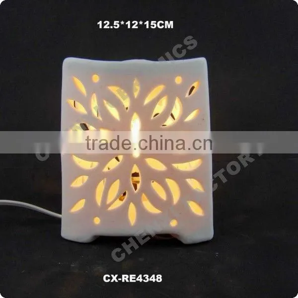 porcelain electric wax warmer Ceramic electric oil burner ceramic electric candle warmer ceramic night light