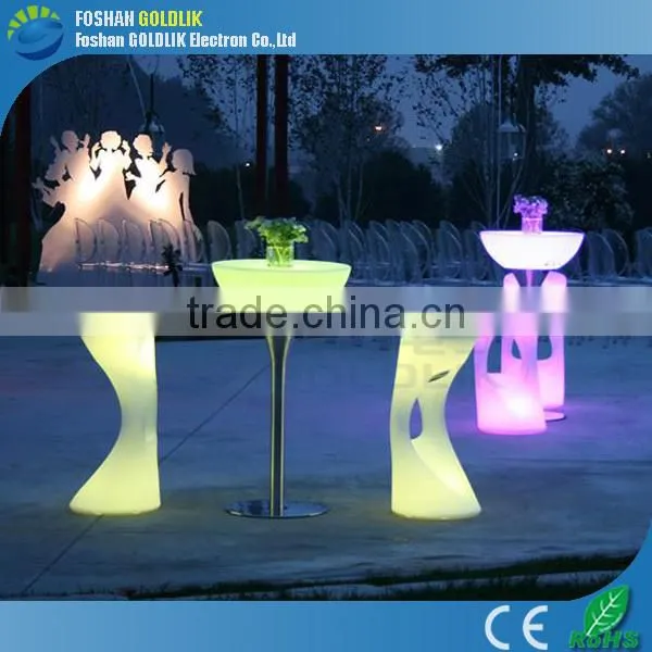 2014 Modern led coffee table/plastic furniture GKL-104SK