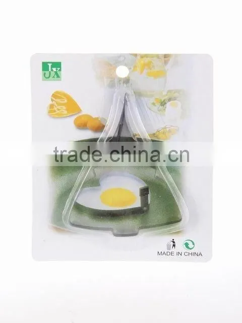 Heart/flower/christmas tree shaped metal egg ring stainless steel egg mold