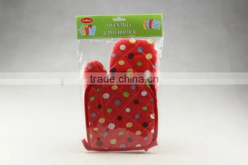 printed mirowave oven glove and pot holder