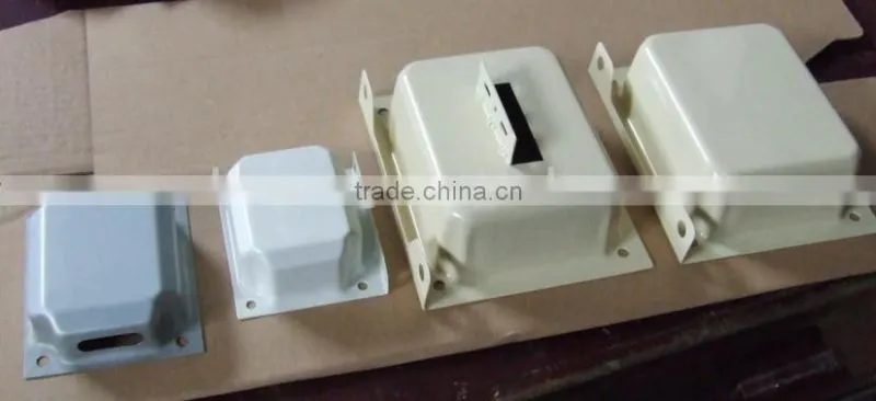 Metal end bells, metal cover for transformer, transformer accessory for EI-66, EI-75, EI-96, EI-120