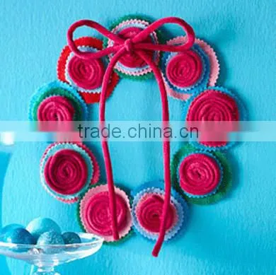2017 alibaba express wholesale high quality new products hot sale felt artificial flower for wall decoration made in china