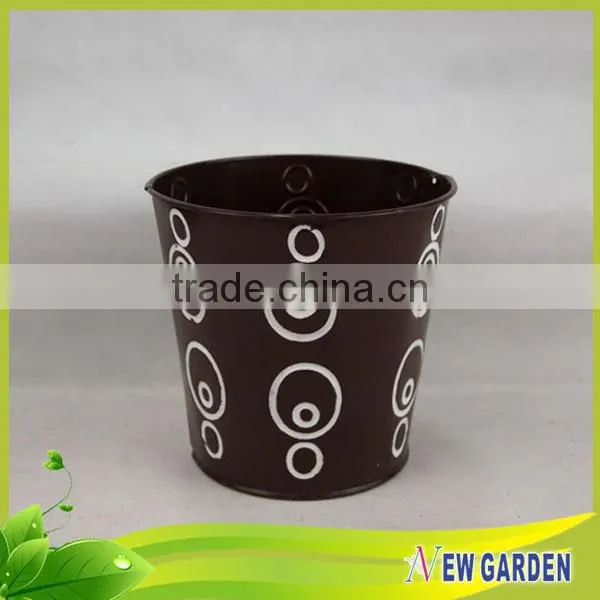 Newgarden colorful waterproof metal planter / iron flower pot stand