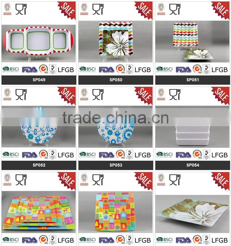 Round Pure White Melamine Plate,Melamine Ware