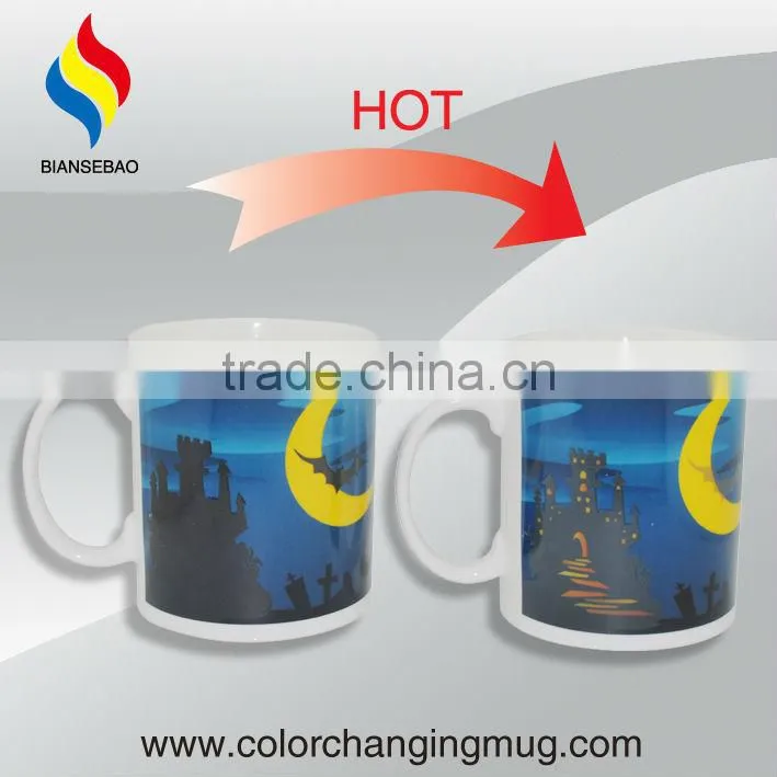 Promotional Halloween Coffee Mug hot color changing