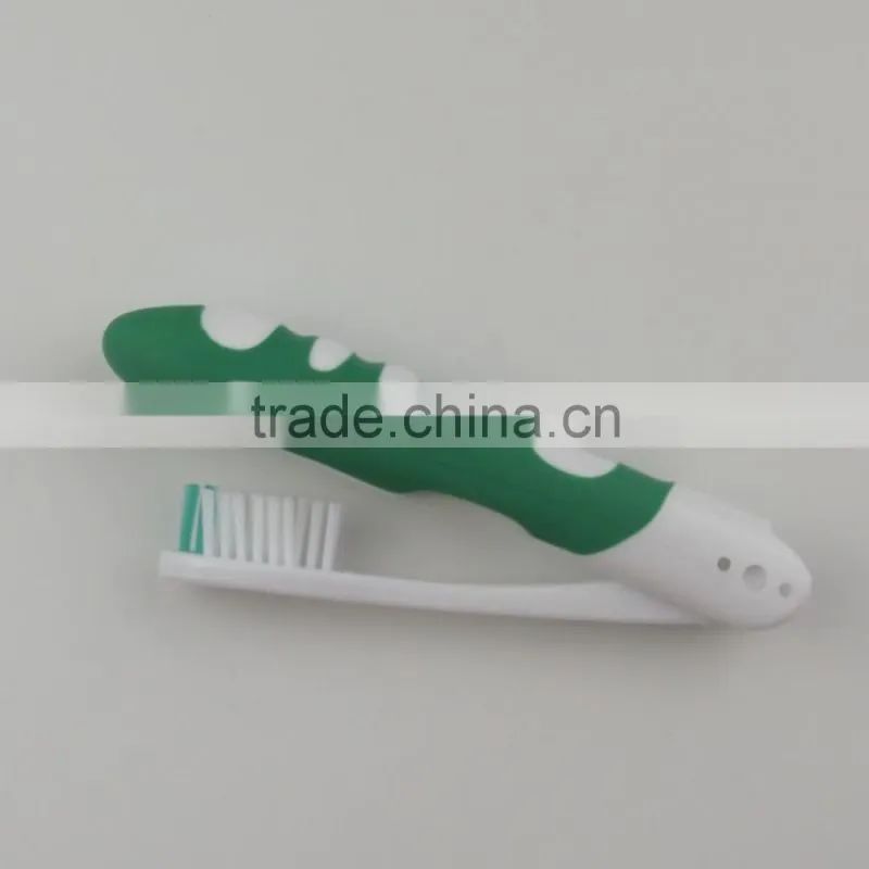 FDA travel folding toothbrush pantone color WUXI Nylon bristle