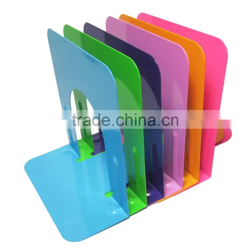 High quality colored desktop 5"metal library cheap bookend