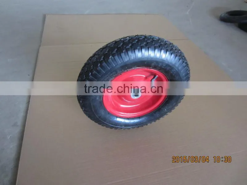 4.00-8 metal rim rubber wheel