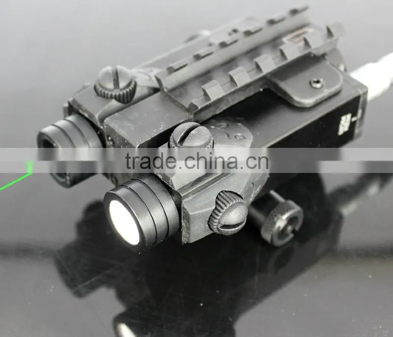 New Military standard Tactical LED light with Green laser sight combo (FDA certified)