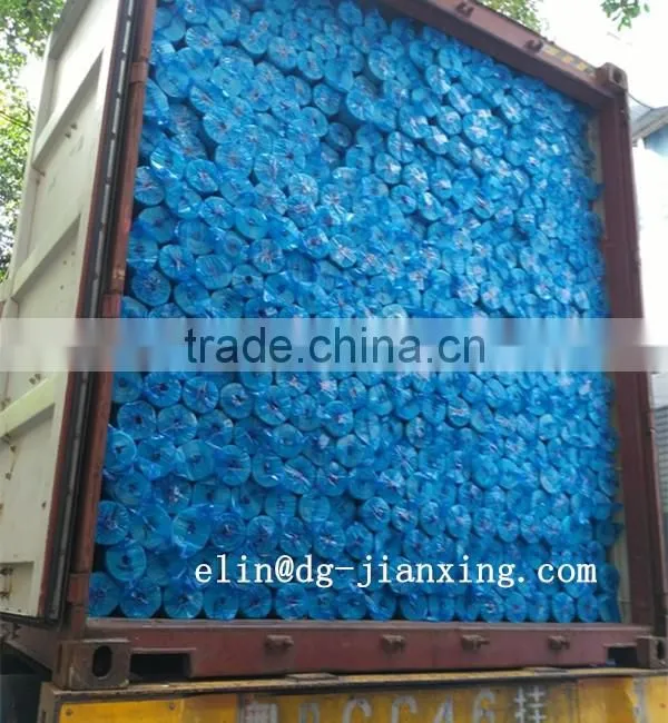 Adhesive one side tear away polyester fusible nonwoven gum stay interlining