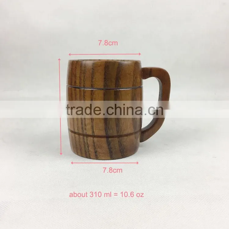 handmade wholesale wooden tea cup without handles
