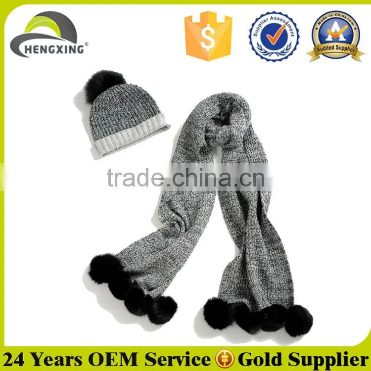 Classic beanie hat match scarf custom