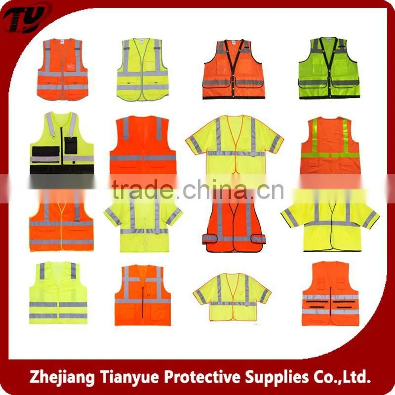 2016 High visibility safety traffic reflective T-shirt motorcycle reflective safety vest
