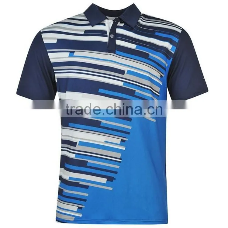 Latest dye sublimation polo shirt colorful polo shirt designs dri fit polo shirt