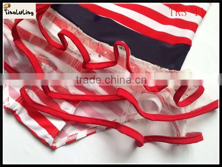 Cute swimwear beachwear sportwear stripe one piece