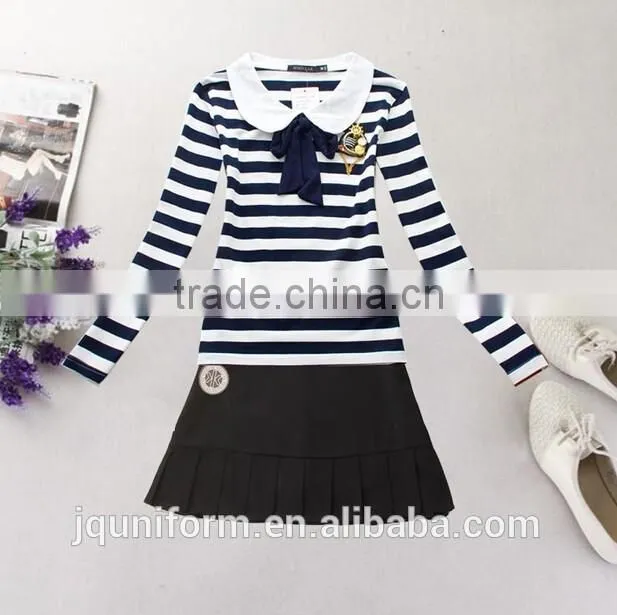 2016 OEM design new style kids fashion clothes school uniforms in Gungzhou China wholesale
