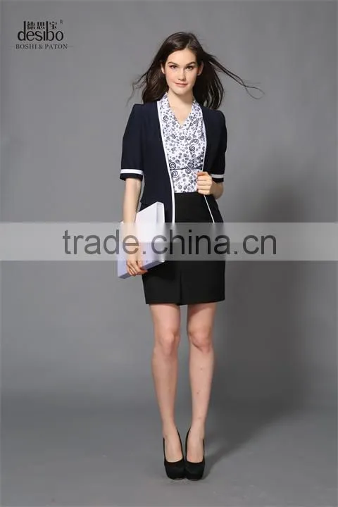 2014 classic&concise business woman suits with competitive price