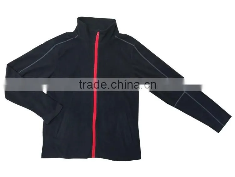 Casual wear mens soft hand feeling outdoor knitted wear fleece jacket unisex cheap jacket