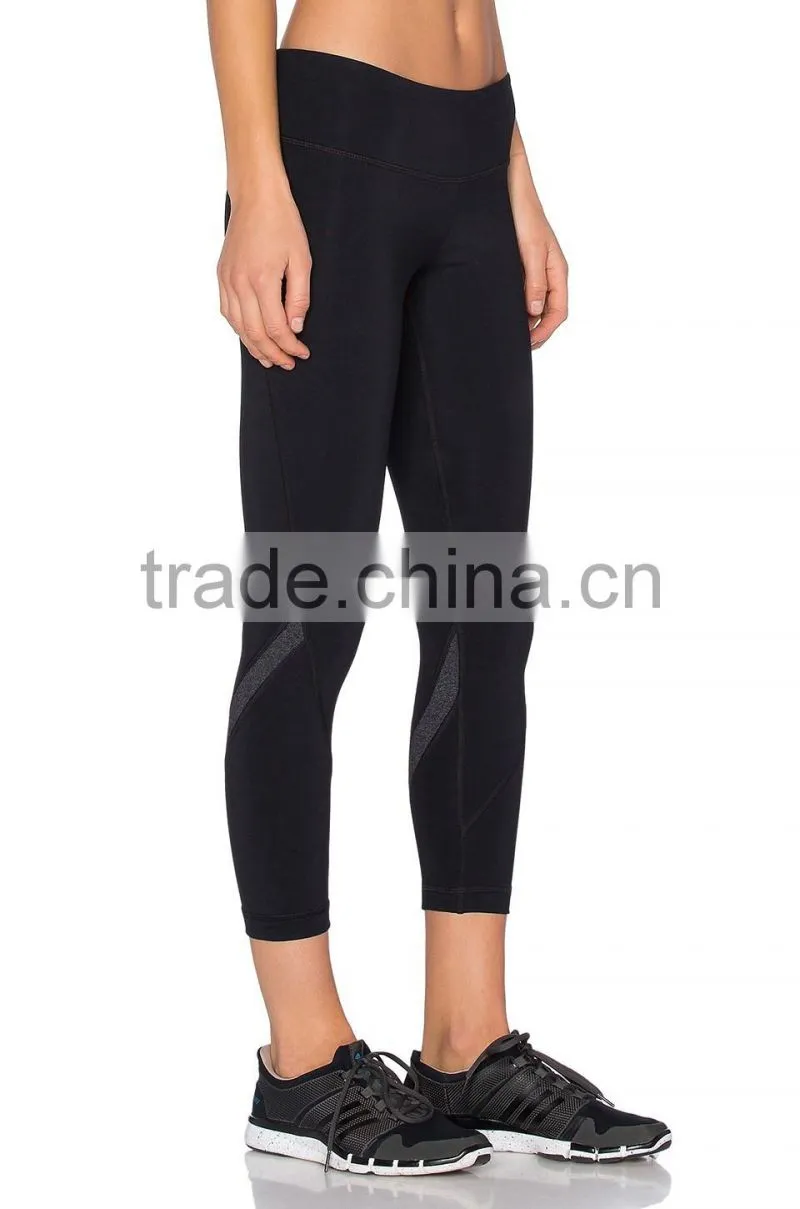 Top quality custom yoga leggings slim fit pants fabric for ladies