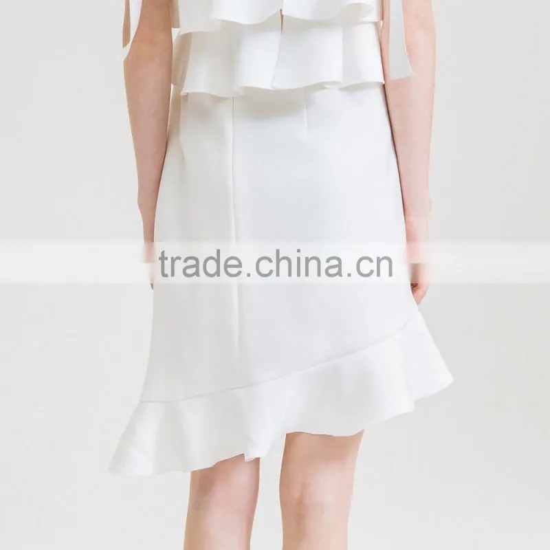 2017 Elegant fashion oem high waist fomal women latest lady skirt