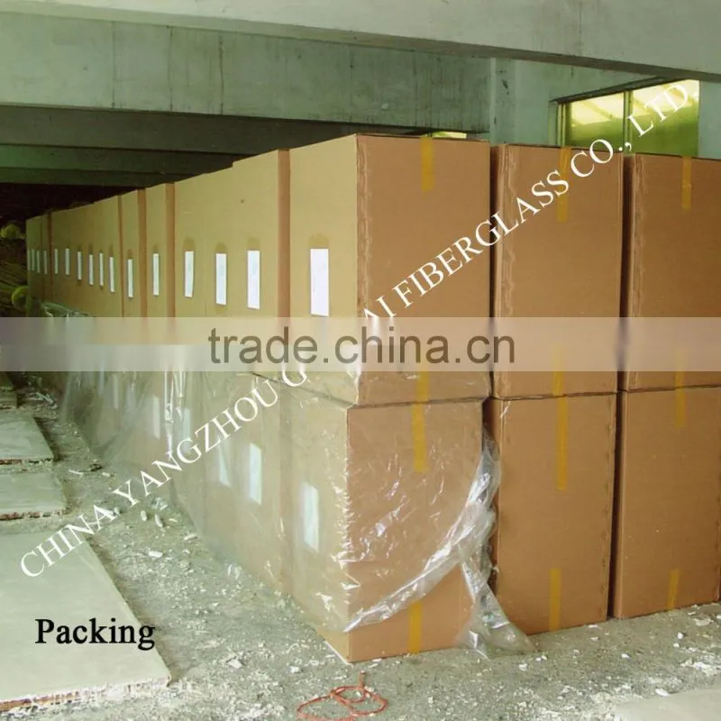 50mm inner diameter 2'' fiberglass wool pipe in Z shape for heat preservation
