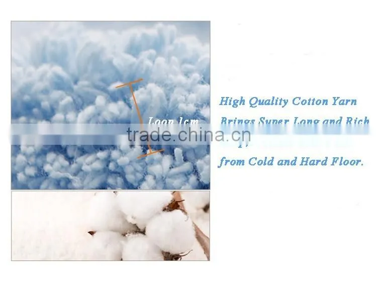 China supplier custom thick loop chenille bath mat