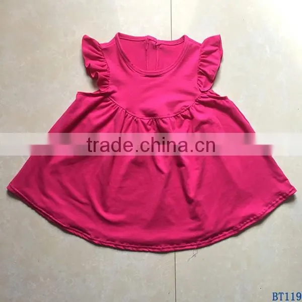 Boutique Preorder Girls Frocks Wholesale Summer White Cotton Shorts Sleeves Lap Dresses for Kids