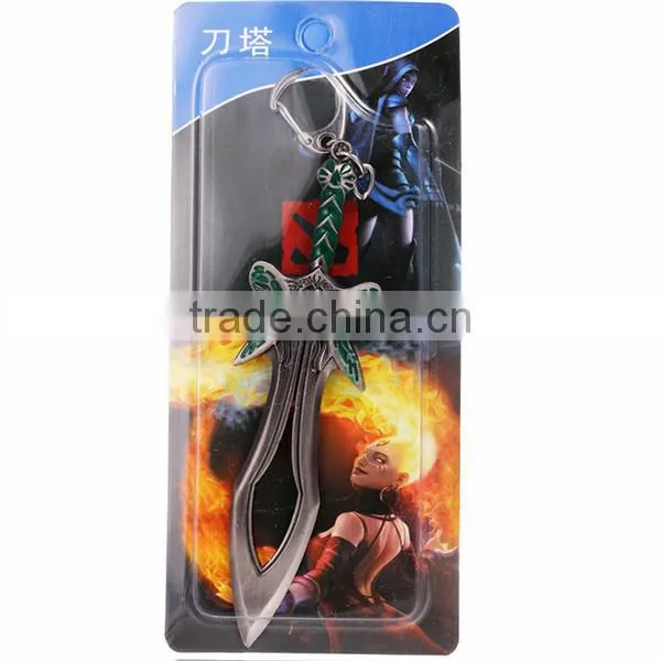 Promotional gift Dota2 keychain hot selling keychains Dota metal keychains