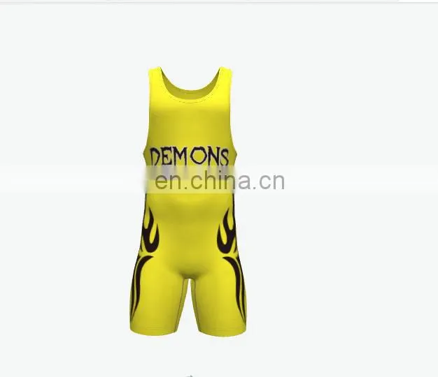 2017 New Custom Sublimated Wrestling Singlets wholesale