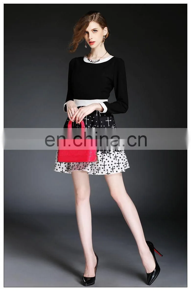 Wholesale high quality ladies knit dress OEM, high quality dress fashion