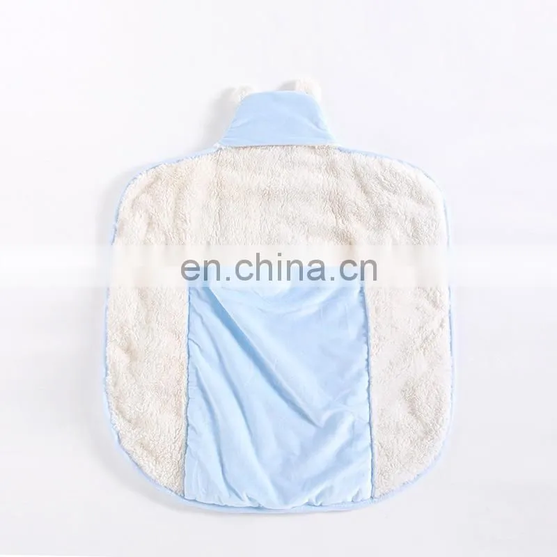 LOW MOQ Cartoon Animal Chicken Cotton Swaddle Blanket With Belt