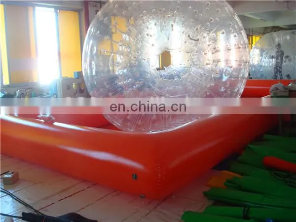 Commercial customized hamster ball inflatable pool toys with balls
