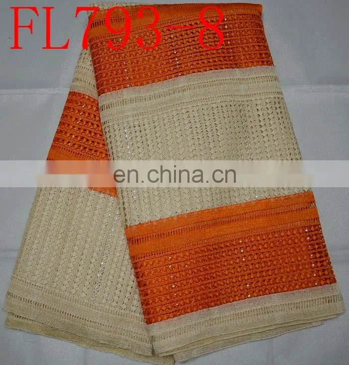 free shipping guipure lace fabric african cord lace fabric 2 color lace