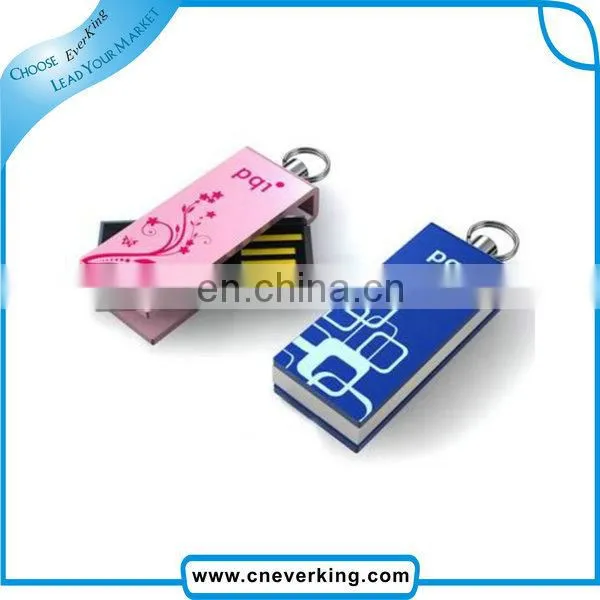 metal swivel usb stick logo print with colorful printing usb flash