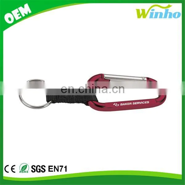 Winho Carabiner With Split Ring & Nylon Strap