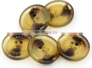 34mm 4 hole resin black buttons for garments