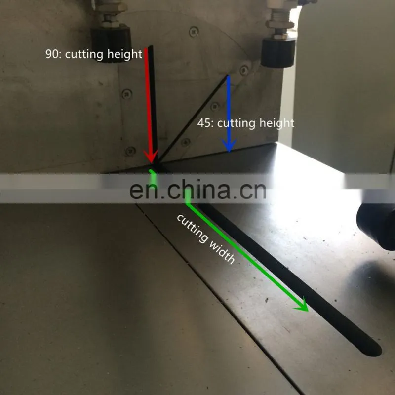 Window Door Aluminum and UPVC Profile Single Mitre Saw Cutting Machine