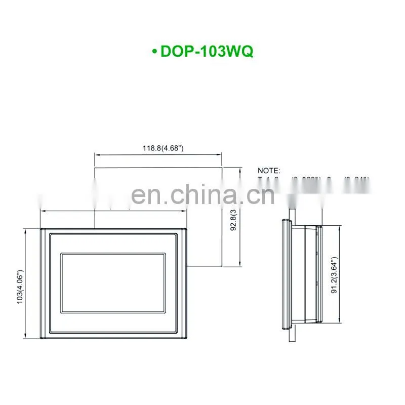 Professional Supplier New and Original Delta HMI DOP-103WQ 4.3 inch HMI Replace DOP-B03E211