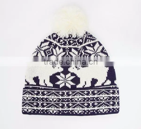 Custom High Quality Bobble Beanie/Bobble Beanie Hat