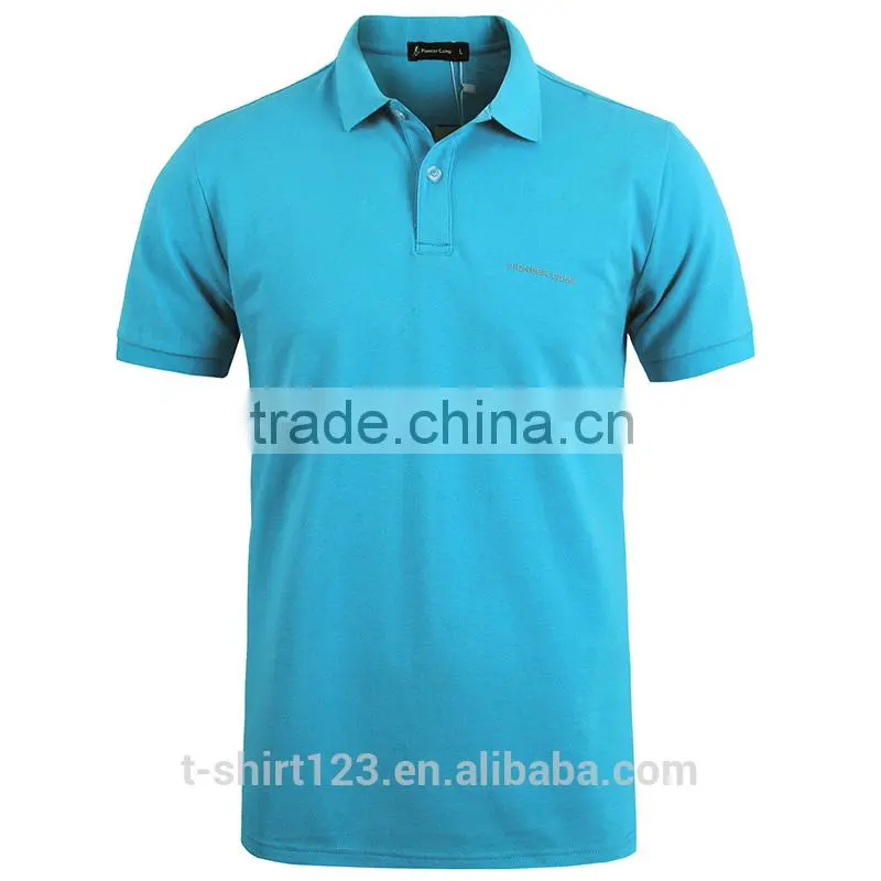wholesales CVC polo shirt/polo shirt with pique material/plain polo shirt with customized