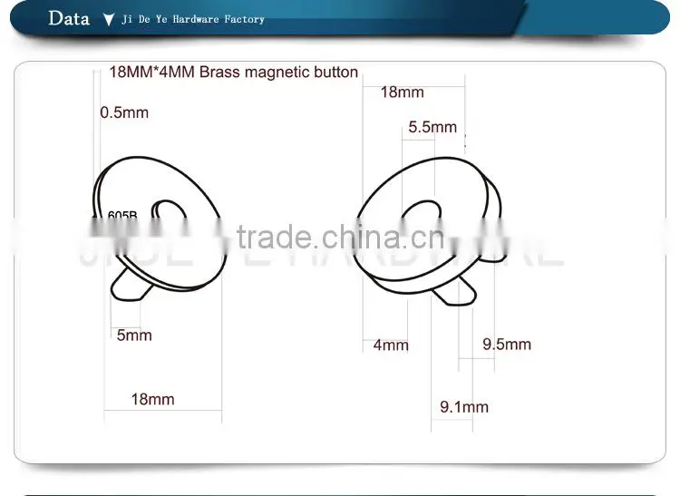2015 Profession for bags and clothes nickle free Magnetic Button