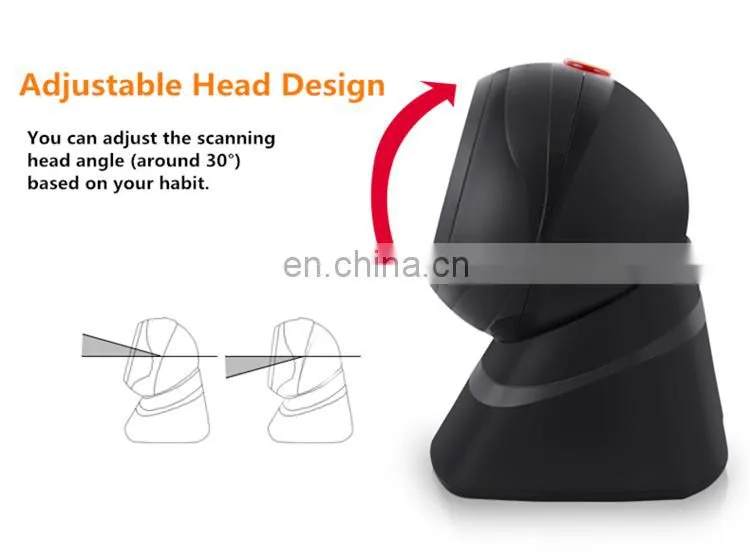 High speed RS232/USB/PS2 1D Omnidirectional Laser Scanner