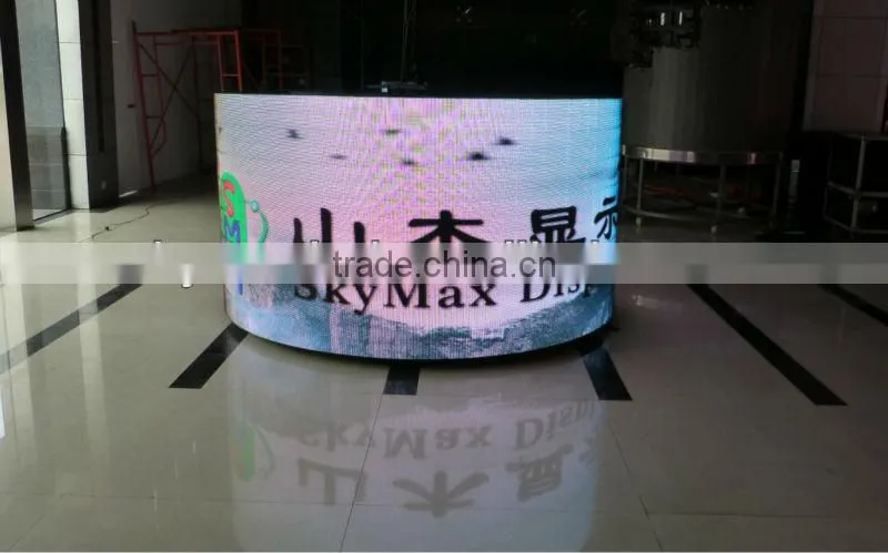 P5 SMD indoor full color round led display screen