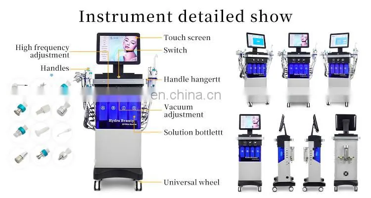 11 in 1 Hydra dermabrasion aqua peel Facial Deep Cleaning microdermabrasion instrument Water Oxygen Face lifting beauty Device
