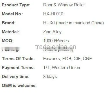 HL010 cheap good quality wheels for sliding windows