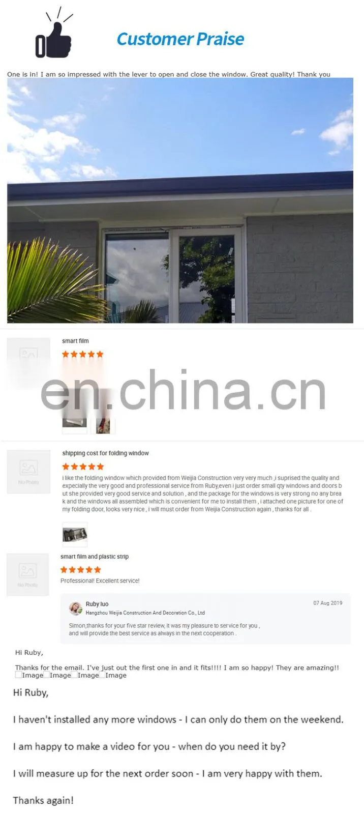 china aluminum door for external price aluminium bi-folding glass door