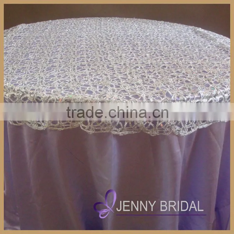 TL001A made-in china chemical lace cheap wedding table overlay